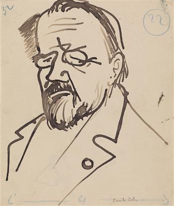 GUSTAVE-JOSEPH CHÉRET (Paris 1838-1894 Paris) Group of 4 drawings.